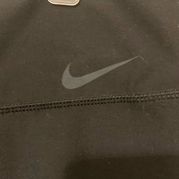 Nike Dri-Fitt Cuffed High-waisted Leggings Black Sz M - Picture 2 of 3